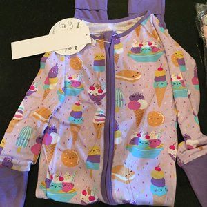 NEW 3T Strawberry Ice Cream Social Little Sleepies